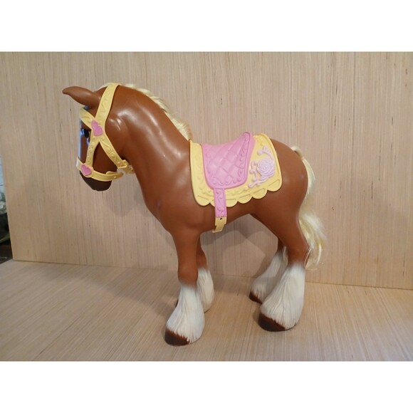 Disney Beauty and the Beast Phillipe Bell's Horse Toy Vintage 1990 Large 13.5" - Picture 8 of 13